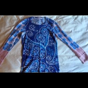 Colorful Before and Again waffle long sleeve